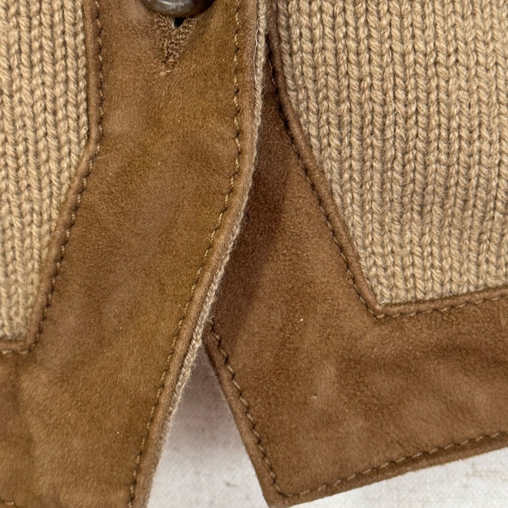 Ralph Lauren Purple Label-Cashmere Brown Suede old money, equestrian size small - Picture 8 of 17
